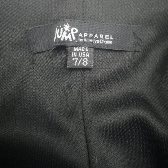 Jump Apparel Ladies Size 7/8 Sleeveless Black & Silver Maxi Evening /Party Dress - Picture 3 of 7